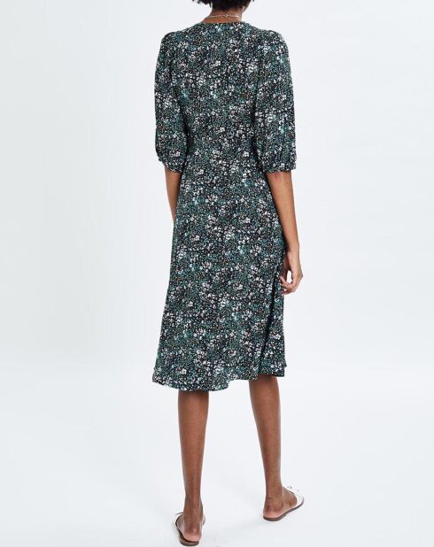 Robe Opale fantaisie imprimé liberty menthe