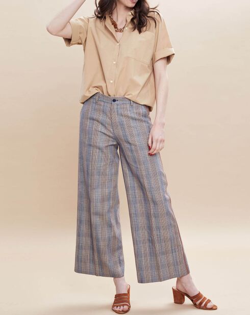 Pantalon Palaos imprimé gris/bleu