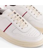 Sneakers en Cuir B5 blanc/bordeaux