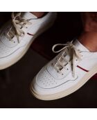 Sneakers en Cuir B5 blanc/bordeaux
