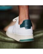Sneakers en Cuir B6 blanc/vert sapin