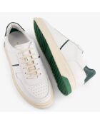 Sneakers en Cuir B6 blanc/vert sapin