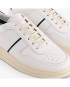 Sneakers en Cuir B6 blanc/vert sapin