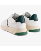 Sneakers en Cuir B6 blanc/vert sapin