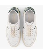Sneakers en Cuir B6 blanc/vert sapin