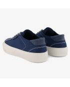 Sneakers en Velours de Cuir B3 bleu marine