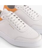 Sneakers en Cuir B2 blanc/orange