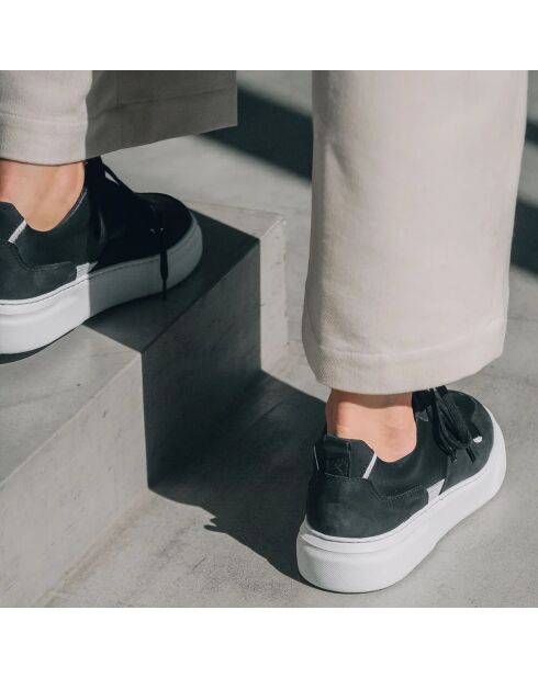 Sneakers en Cuir B1 noires