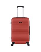Brazilia Mittelgroßer Reisekoffer mit 4 Einzelrädern, 65 cm, terrakottarot