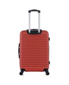 Brazilia Mittelgroßer Reisekoffer mit 4 Einzelrädern, 65 cm, terrakottarot