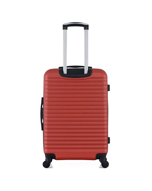 Brazilia Mittelgroßer Reisekoffer mit 4 Einzelrädern, 65 cm, terrakottarot