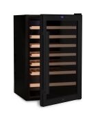 Cantinetta vino nera autoportante da 48 bottiglie - 54x54,7x84 cm