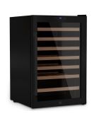 Cantinetta vino nera autoportante da 48 bottiglie - 54x54,7x84 cm
