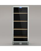 Cave à vin 160 bouteilles encastrable noire  - 59.5x69x139 cm