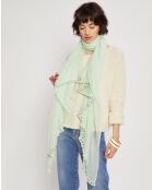 Étole Étole Pompon vert d'eau - 100x200 cm