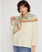 Étole en Coton Mea vert d'eau - 50x150 cm