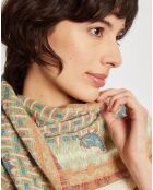 Étole en Coton Mea vert d'eau - 50x150 cm