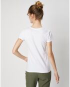 T-Shirt Fleur blanc