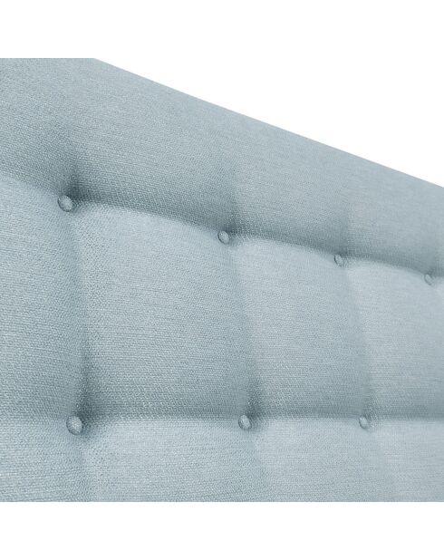 Tête de lit capitonnée Aube bleu azur - 140x9x115 cm