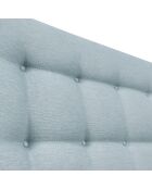 Tête de lit capitonnée Aube bleu azur - 160x9x115 cm