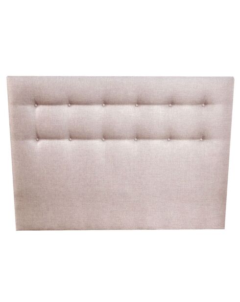 Tête de lit capitonnée Aube rose poudré - 180x9x115 cm