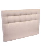 Tête de lit capitonnée Aube rose poudré - 180x9x115 cm