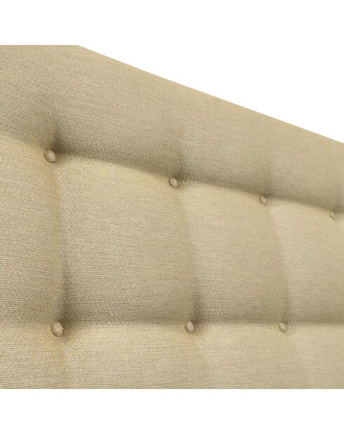Tête de lit capitonnée Aube jaune - 180x9x115 cm
