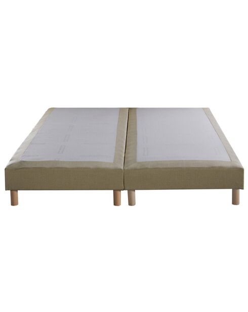 2 Sommiers tapissier Aube jaune - 160x200 cm