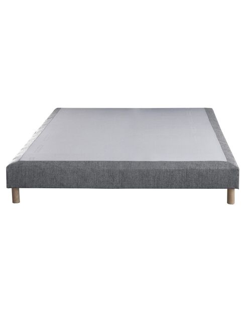 Ensemble Comète Matelas ressorts ensachés + Sommier gris souris - 140x190 cm