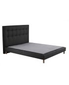 Ensemble Comète Matelas ressorts ensachés + Sommier + Tête de lit capitonnée gris anthracite - 140x190 cm