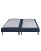 Ensemble Comète Matelas ressorts ensachés + Sommier bleu marine - 180x200 cm