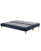 Ensemble Comète Matelas ressorts ensachés + Sommier bleu marine - 180x200 cm