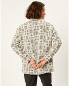 Veste Nunchaco  motifs jacquard écrue