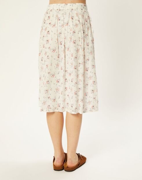 Jupe Lilyrose imprimée blanche