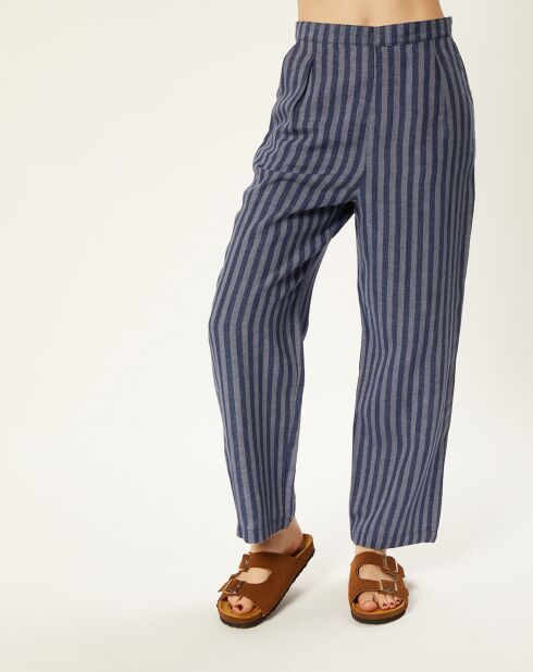 Pantalon 100% Lin Cybelle indigo