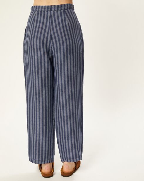 Pantalon 100% Lin Cybelle indigo