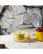 Bougie citronnelle aléatoire jaune/vert - 13x8x13 cm