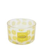 Bougie citronnelle aléatoire jaune/vert - 13x8x13 cm
