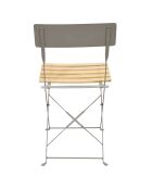 2 Chaises pliantes Bella vita grises - 42x81x48 cm