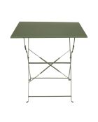 Table de repas pliante Palerme verte - 70x71x70 cm