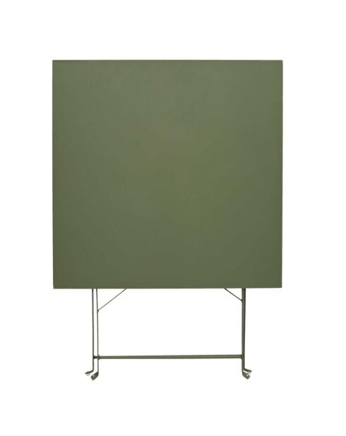 Table de repas pliante Palerme verte - 70x71x70 cm