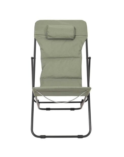 Transat pliant Corfou vert - 82x93x56 cm