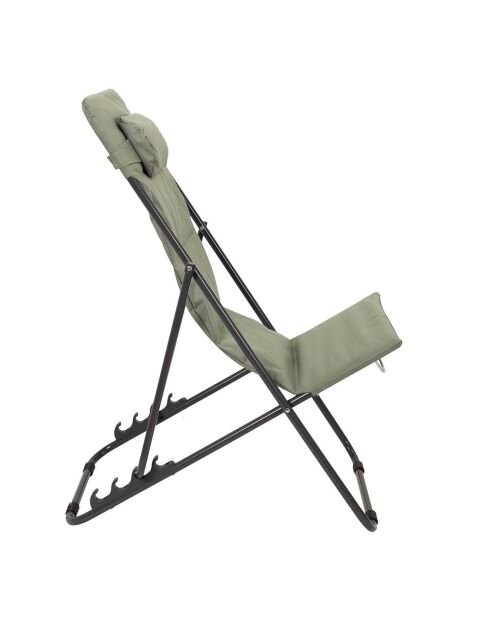 Transat pliant Corfou vert - 82x93x56 cm