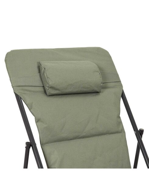 Transat pliant Corfou vert - 82x93x56 cm