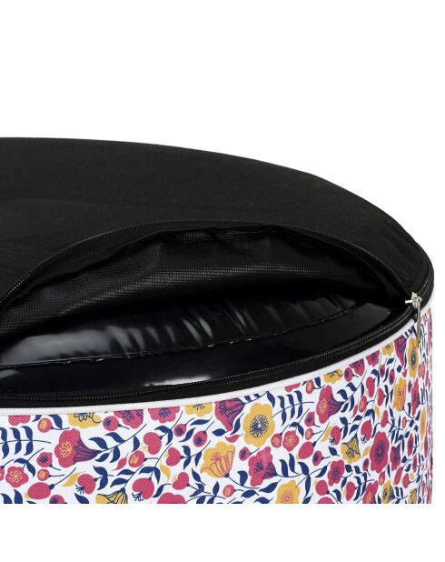 Pouf gonflable liberty multicolore - 25x56x56 cm