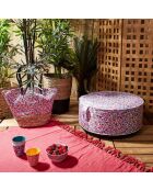 Pouf gonflable liberty multicolore - 25x56x56 cm