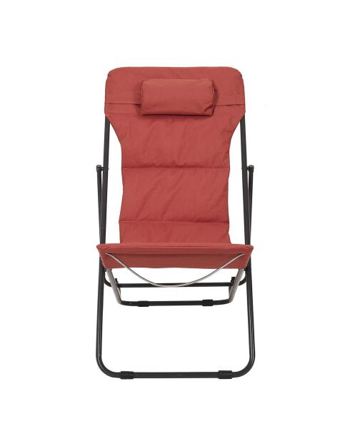 Transat pliant Corfou orange - 82x93x56 cm