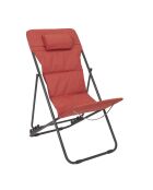 Transat pliant Corfou orange - 82x93x56 cm