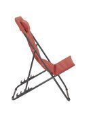 Transat pliant Corfou orange - 82x93x56 cm