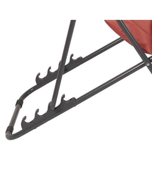 Transat pliant Corfou orange - 82x93x56 cm